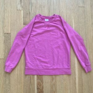 Hanna Andersson - Girls Bright Basics Sweatshirt in Pink - Size 10 / 140